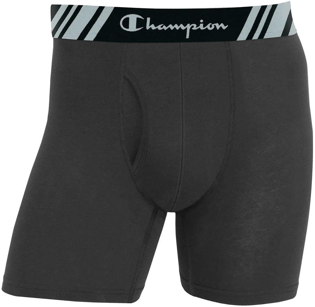 SIZE XL - Champion Men's 5 Pack Smart Temp Boxer Brief - New 5 Value Pack
