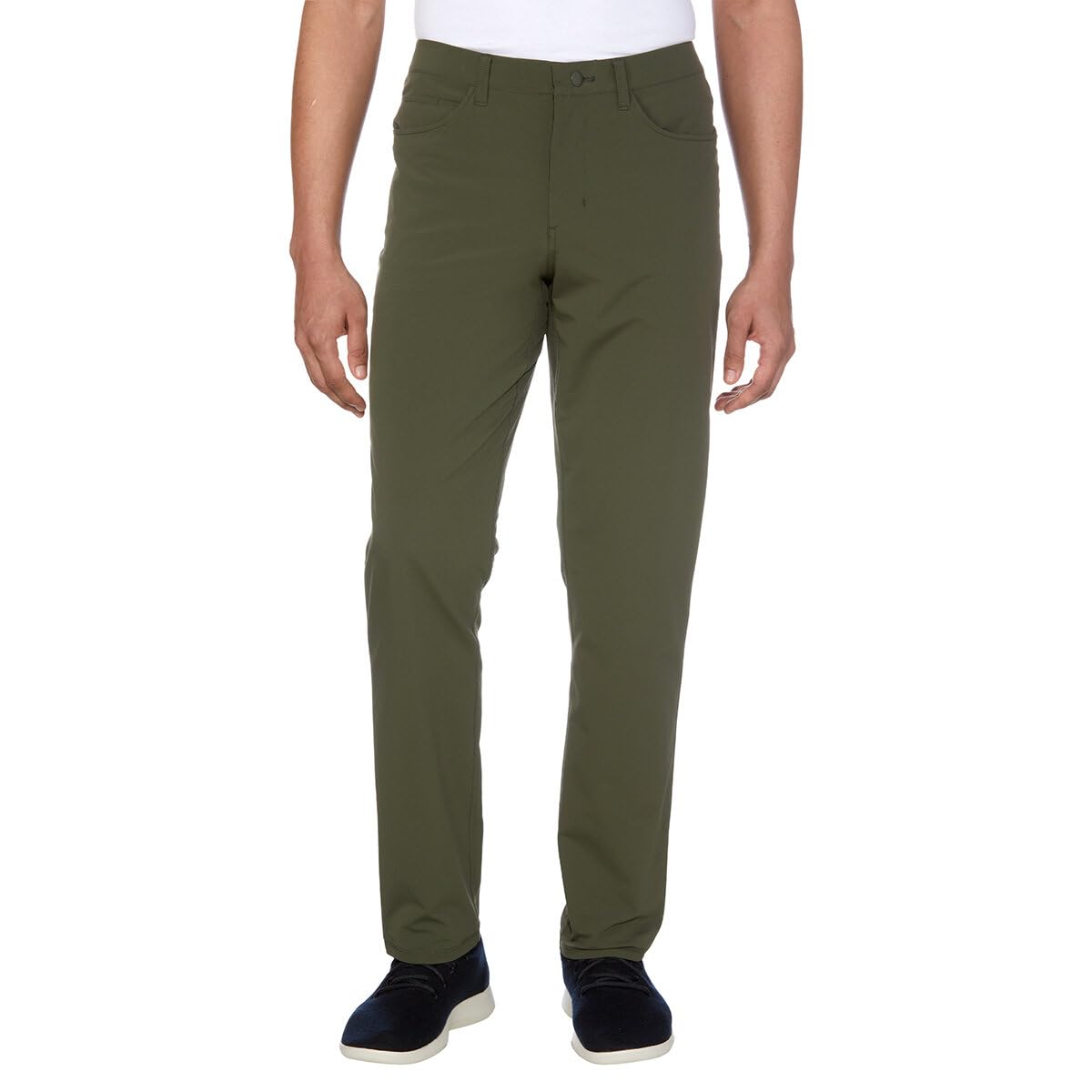 Size: XL - Sierra Design Men’s Short Sleeve Woven Shirt (Navy, X-Large) DU