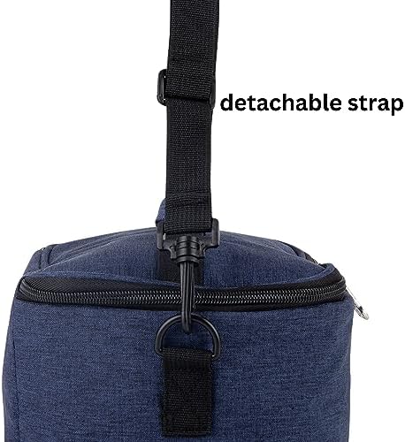 PRINCE Lunch Box Insulated Lunch Bag Large Cooler Tote Bag for Adult,Men,Women, Double Deck Cooler for Office/Picnic (24288-Navy)