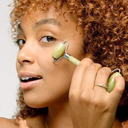 Revlon Jade Stone Face Roller – Dual-Sided De-Puffing Massager