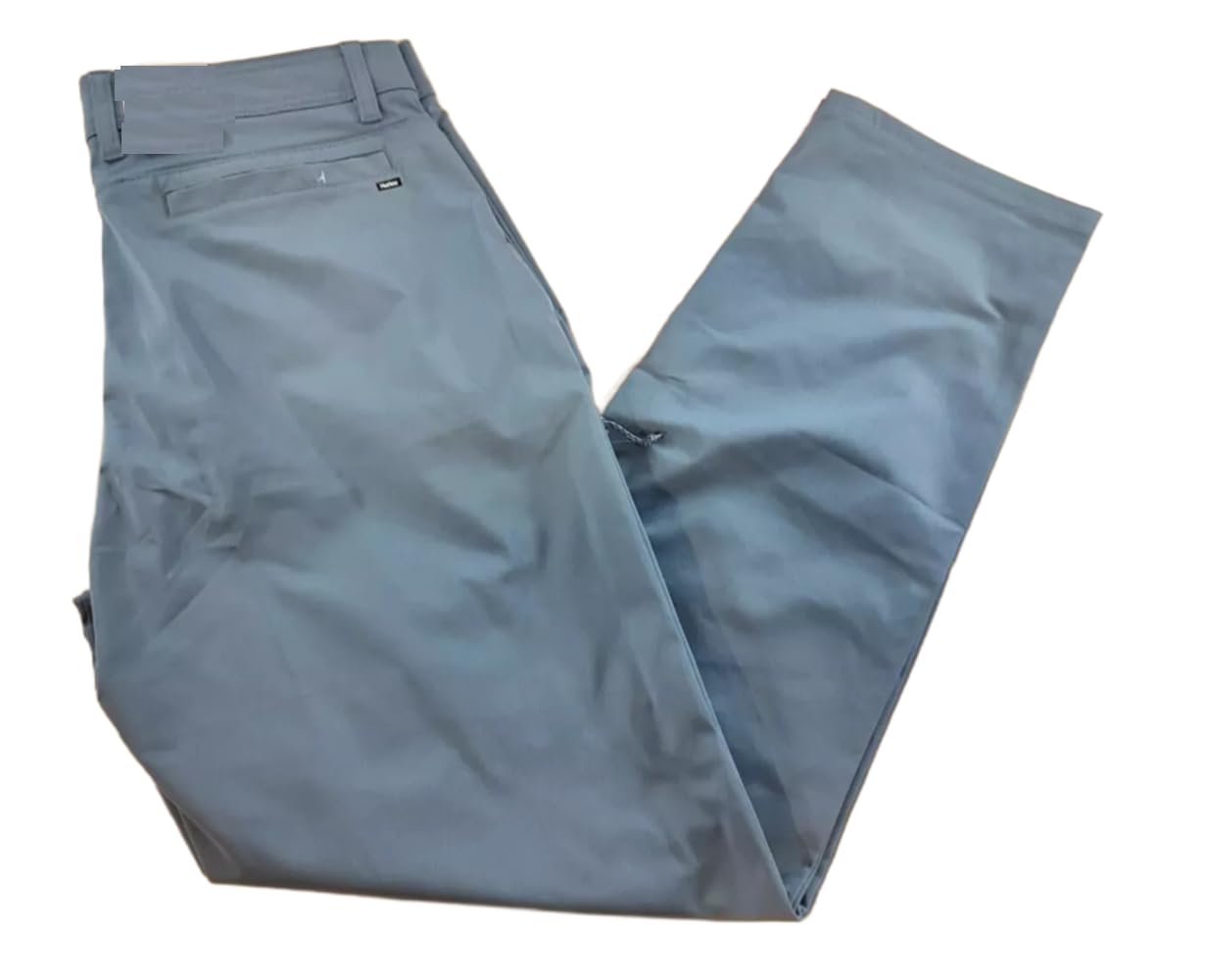 SIZE: 34 Hurley Men's Tech Pants (US, Waist Inseam, Regular, Blue)- 1