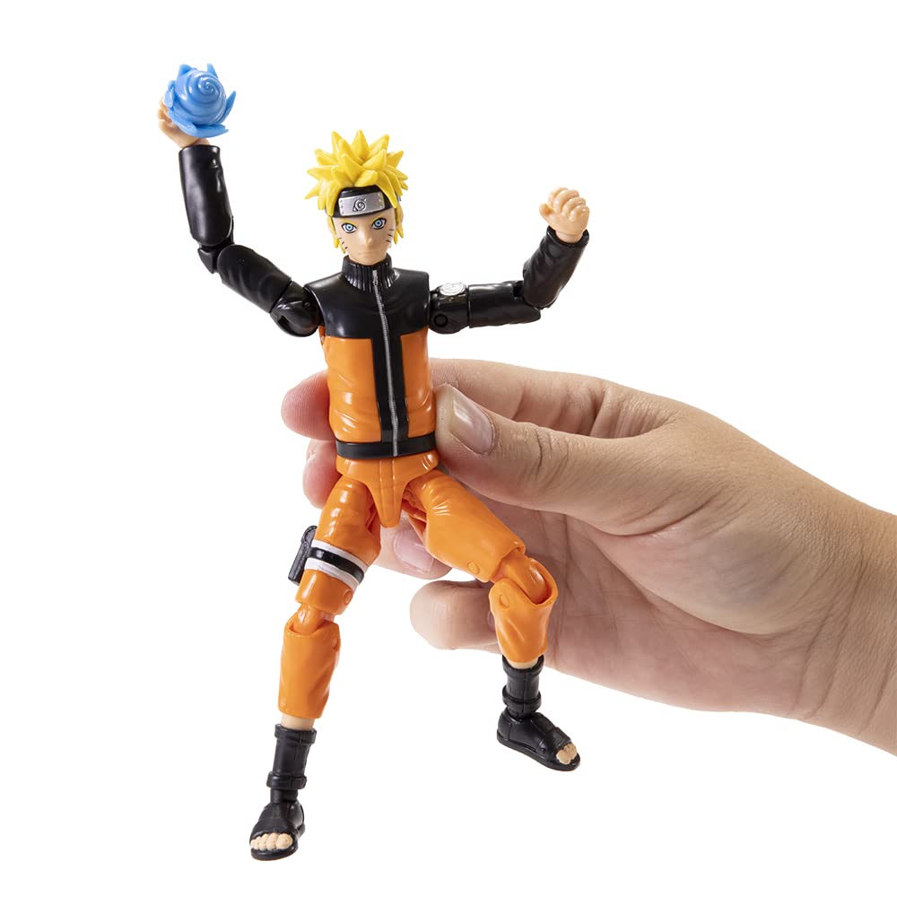 BANDAI Anime Heroes Naruto Action Figure Naruto Uzumaki | 17cm Naruto Figure Naruto Uzumaki Figure With Extra Hands And Accessories | Naruto Shippuden Anime Figure Action Figures For Boys And Girls