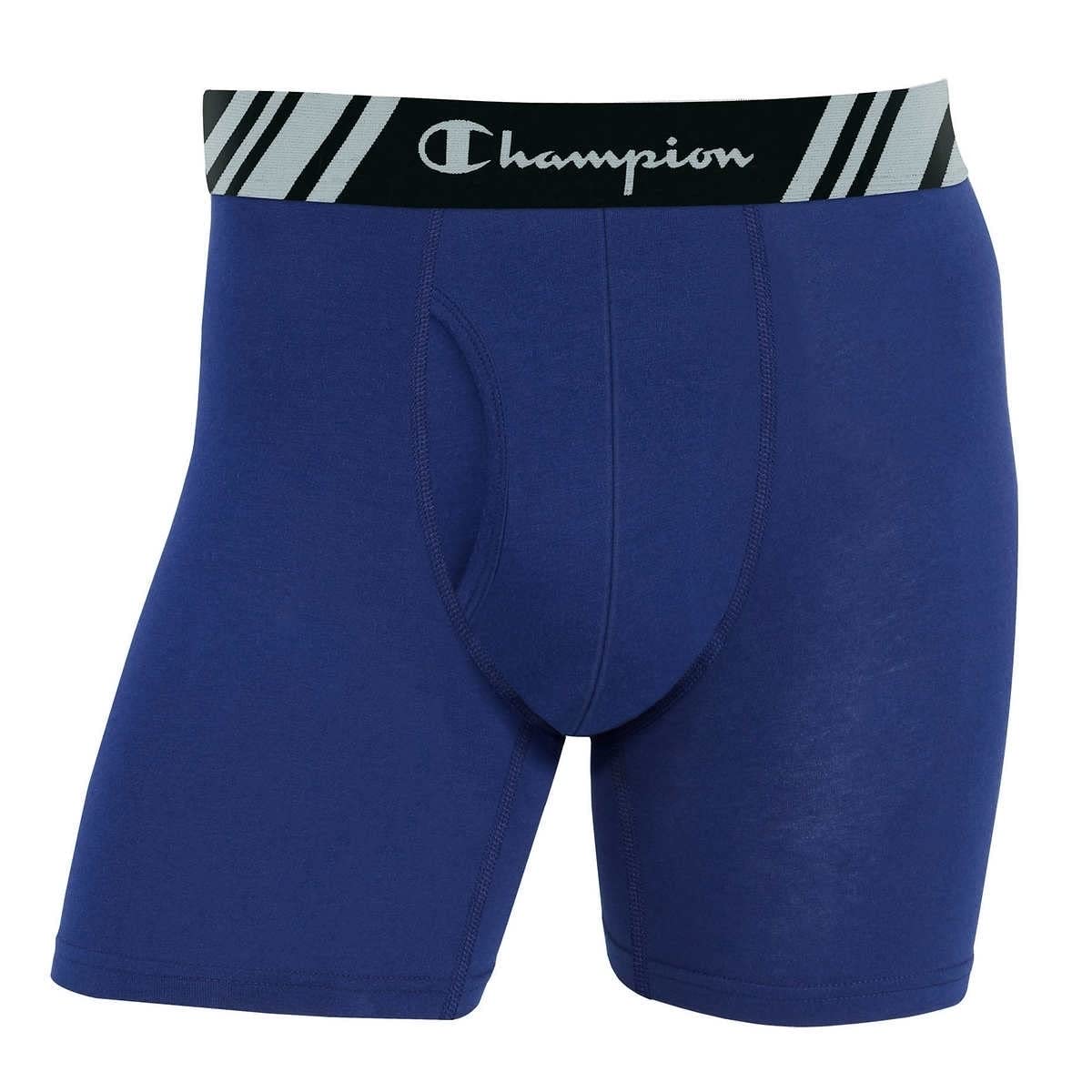 SIZE L - Champion Men's 5 Pack Smart Temp Boxer Brief - New 5 Value Pack