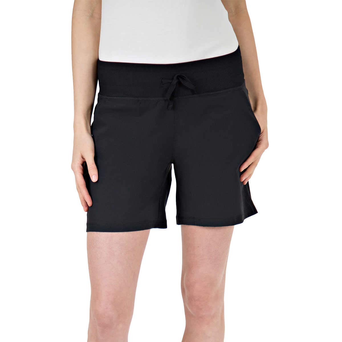 SIZE: M - Tuff Athletics Women's Hybrid Shorts (X-Small, Black, x_s)