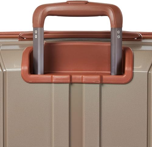 SONADA Unbreakable Luggage Set of 4, Expandable Suitcase With ANTI Theft Double Zipper, 4 Double Wheels, Lightweight and Durable Luggage for Travel (Champagne)