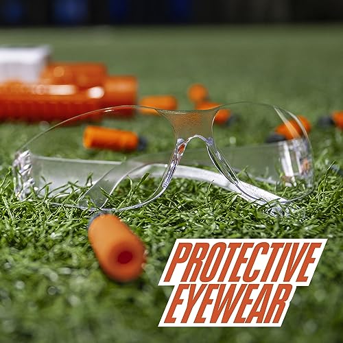 NERF Pro Stryfe X Dart Semi-Auto Blaster, Rechargeable LiPo Battery, 30 AccuStrike Half-Length Darts, 15-Dart Magazine, 150 FPS, Eyewear, 14+ (Amazon Exclusive)