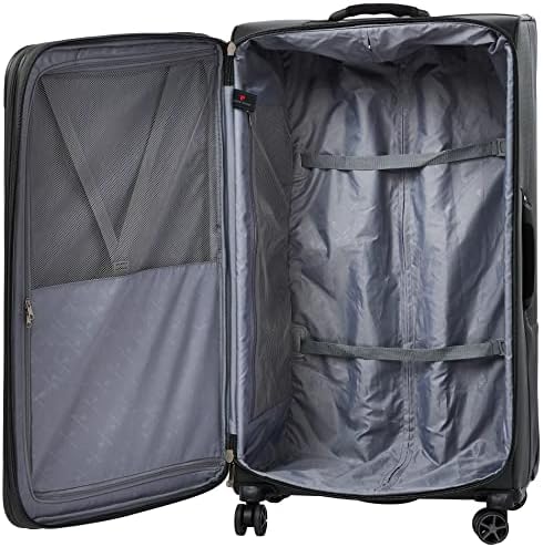 Pierre Cardin Premium Luggage With TSA LOCK, 4 wheels (Set of 3, Grey)