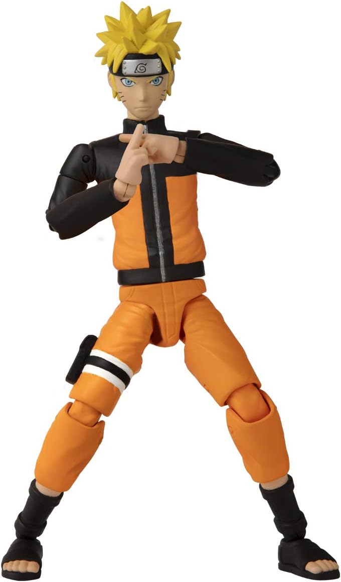 BANDAI Anime Heroes Naruto Action Figure Naruto Uzumaki | 17cm Naruto Figure Naruto Uzumaki Figure With Extra Hands And Accessories | Naruto Shippuden Anime Figure Action Figures For Boys And Girls