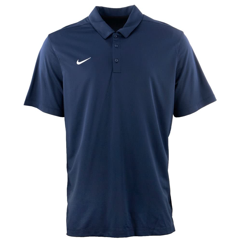 المقاس M - قميص بولو رجالي من Nike Dry Franchise (أمريكي، ألفا، عادي، أزرق داكن)