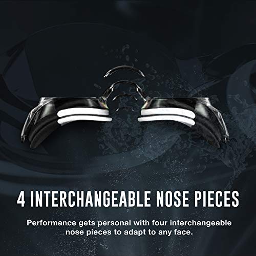 نظارات سباحة سبيدو فانكويشَر 2.0 عاكسة للجنسين - للبالغين، فضية، مقاس واحد