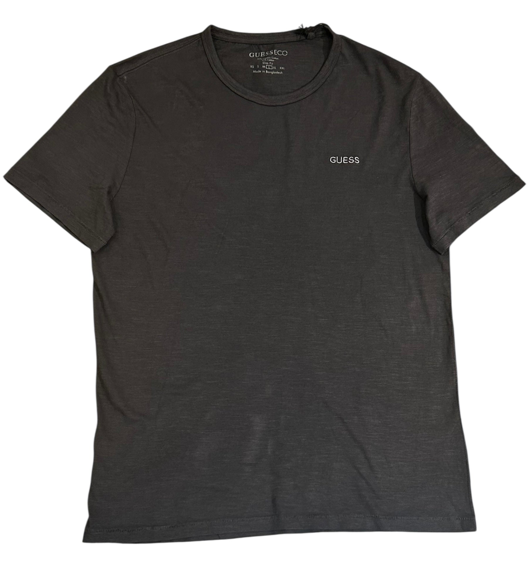 Guess Eco Men’s Dark Gray Cotton T-Shirt