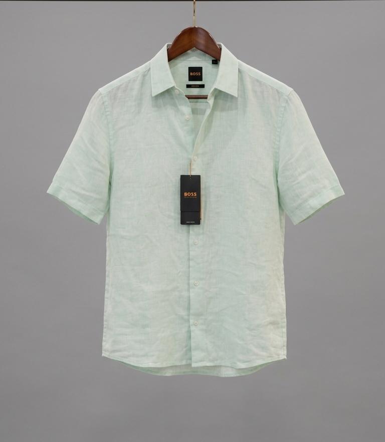 Hugo Boss Linen shirt Mint Green