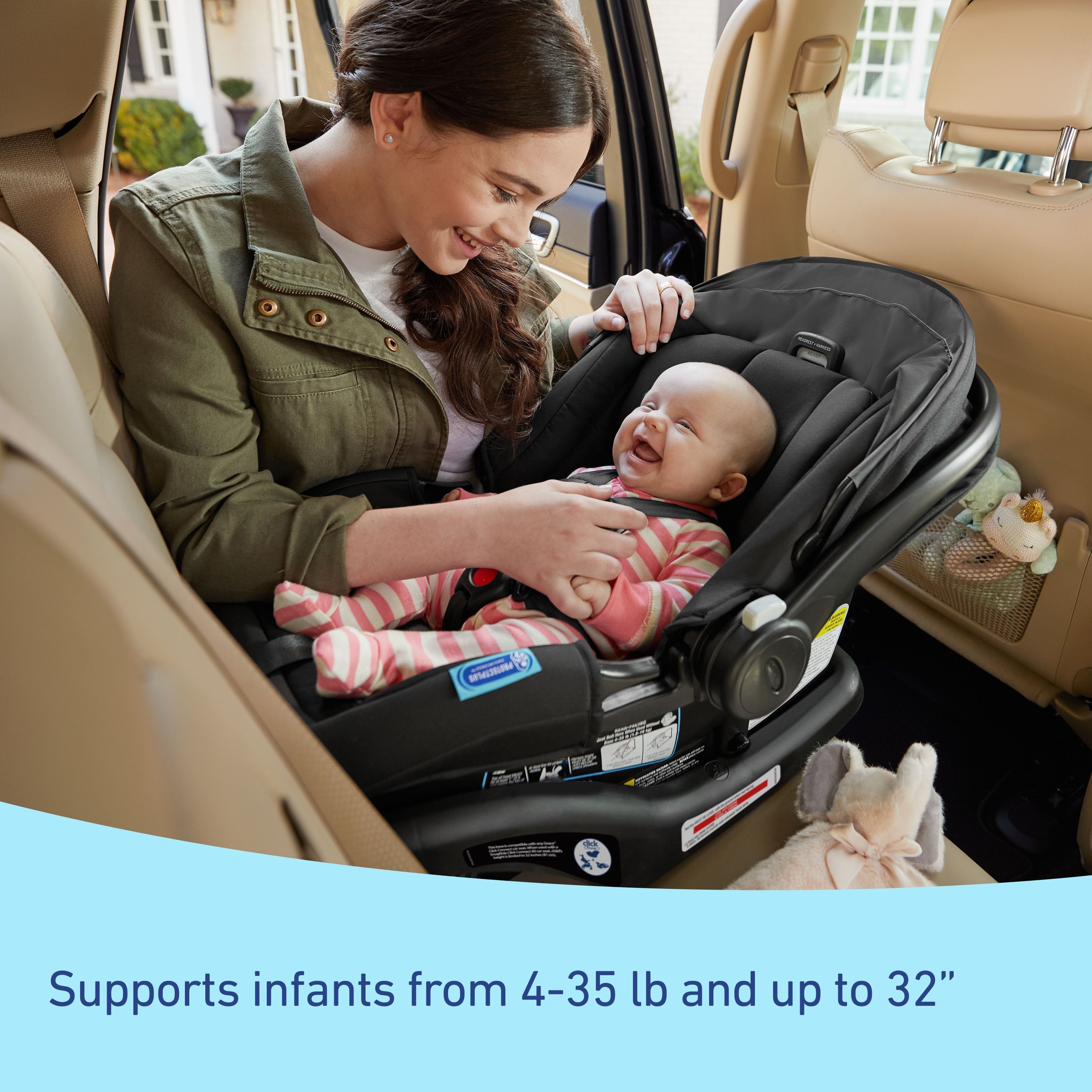 Graco SnugRide 35 LX Infant Car Seat, Elko, 1 Count