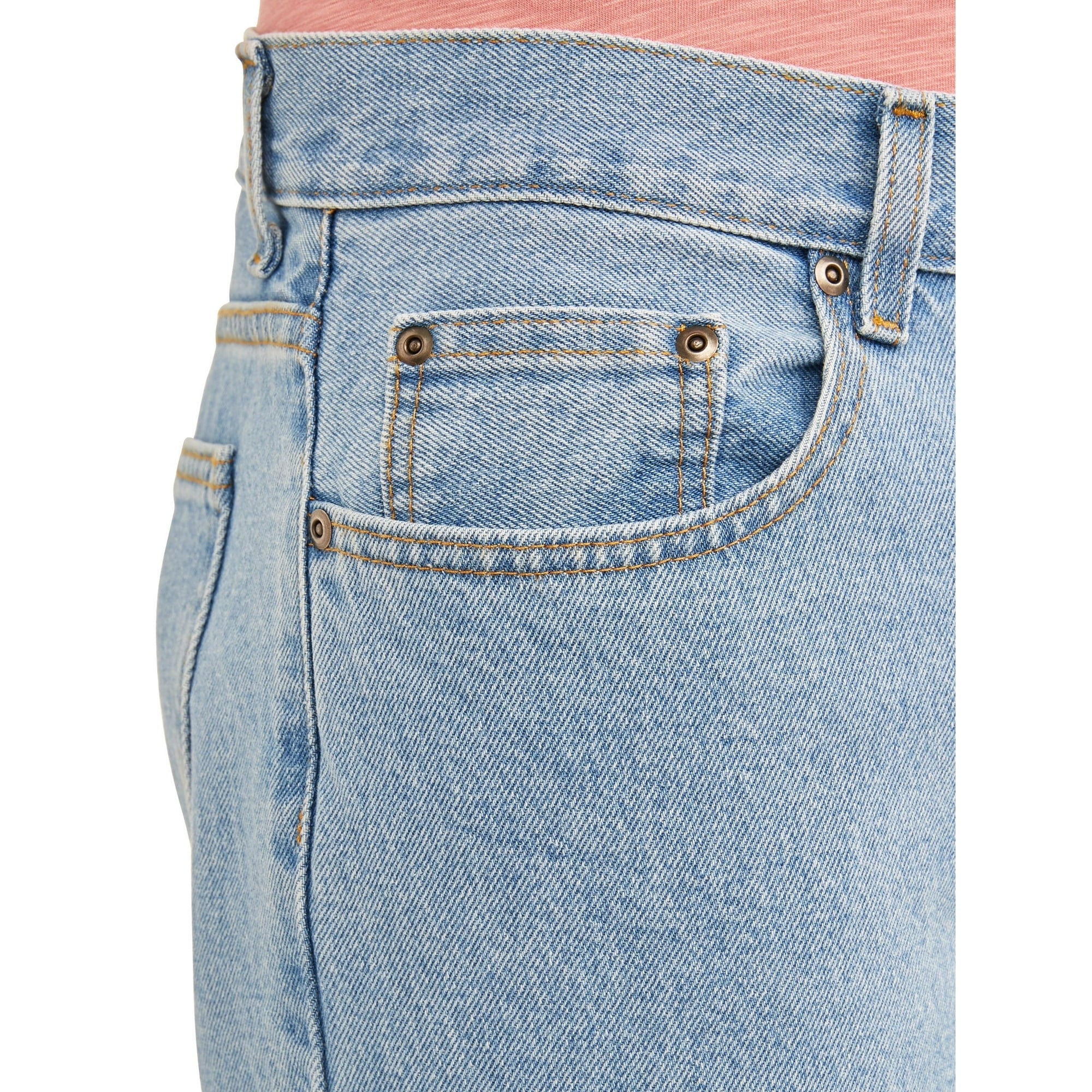 المقاس: 30×30 - بنطلون جينز جورج للرجال والرجال الكبار مصنوع من القطن بنسبة 100% بقصّة عادية