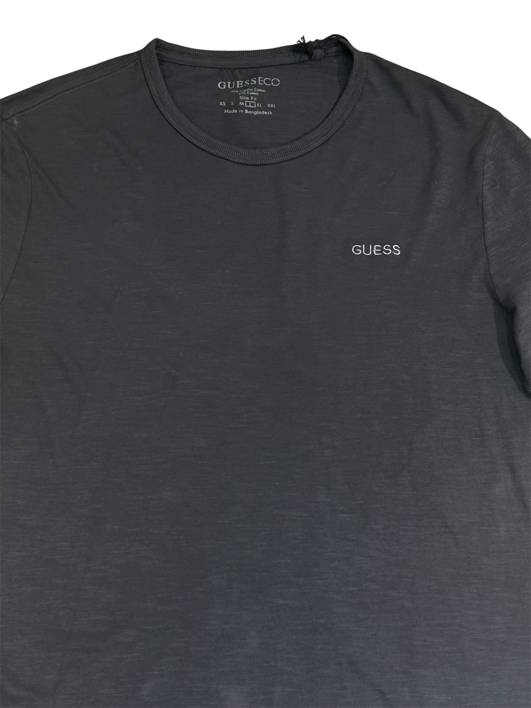 Guess Eco Men’s Dark Gray Cotton T-Shirt