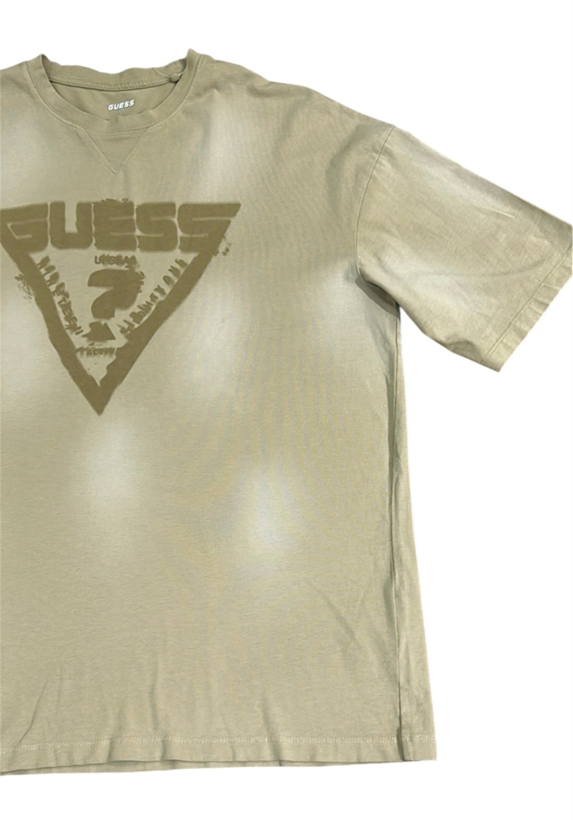 Guess Men’s Beige Cotton T-Shirt