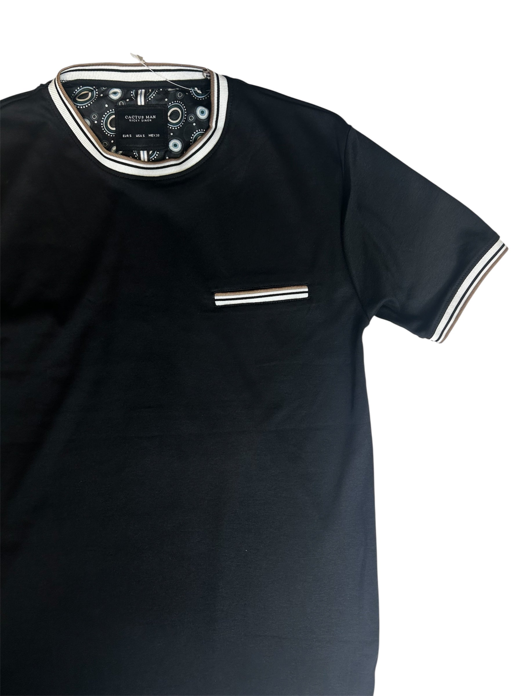 Cactus Man Ricky Singh Men’s Round Neck Half-Sleeve T-Shirt