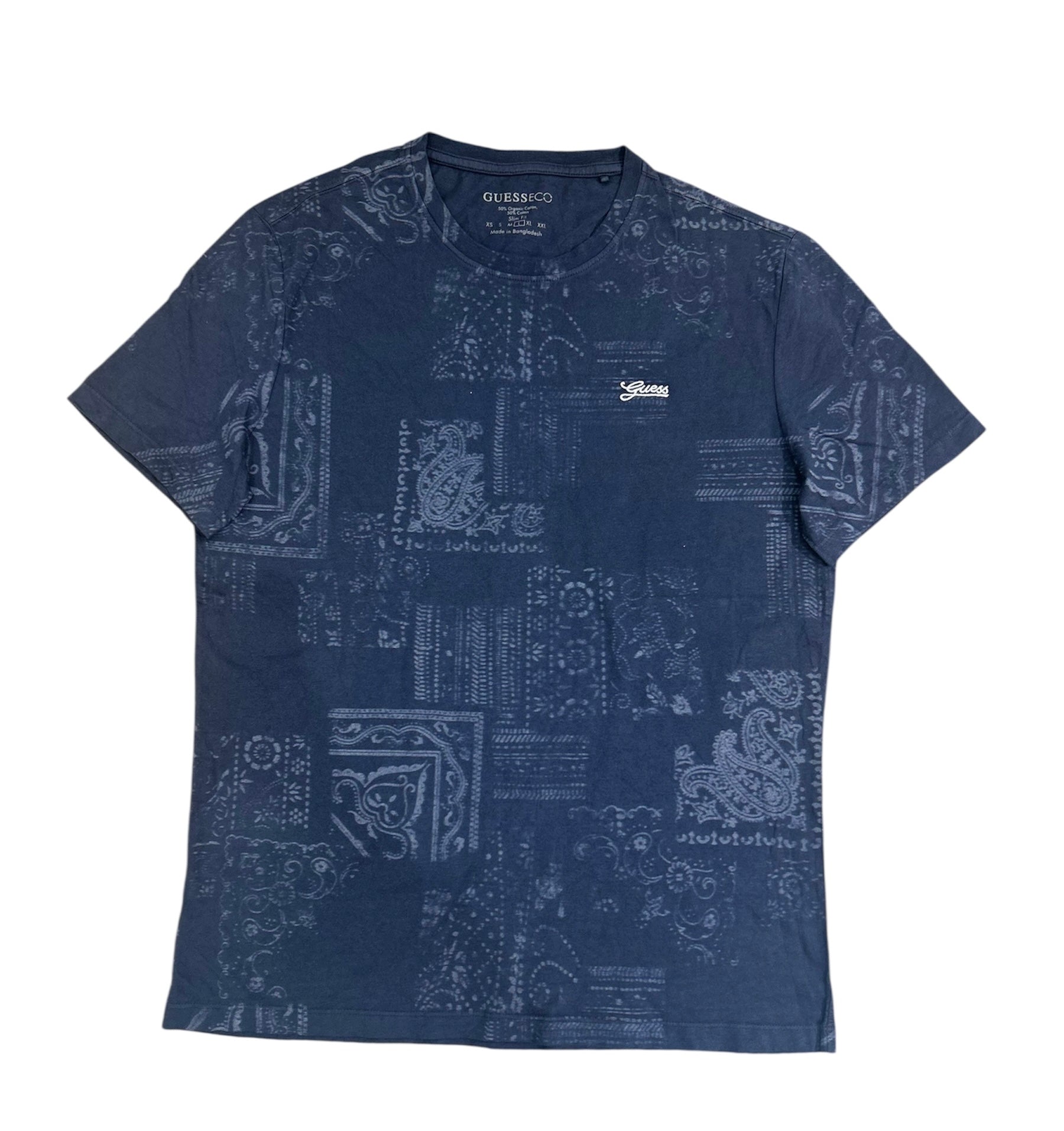 Guess Eco Men’s Navy Cotton T-Shirt