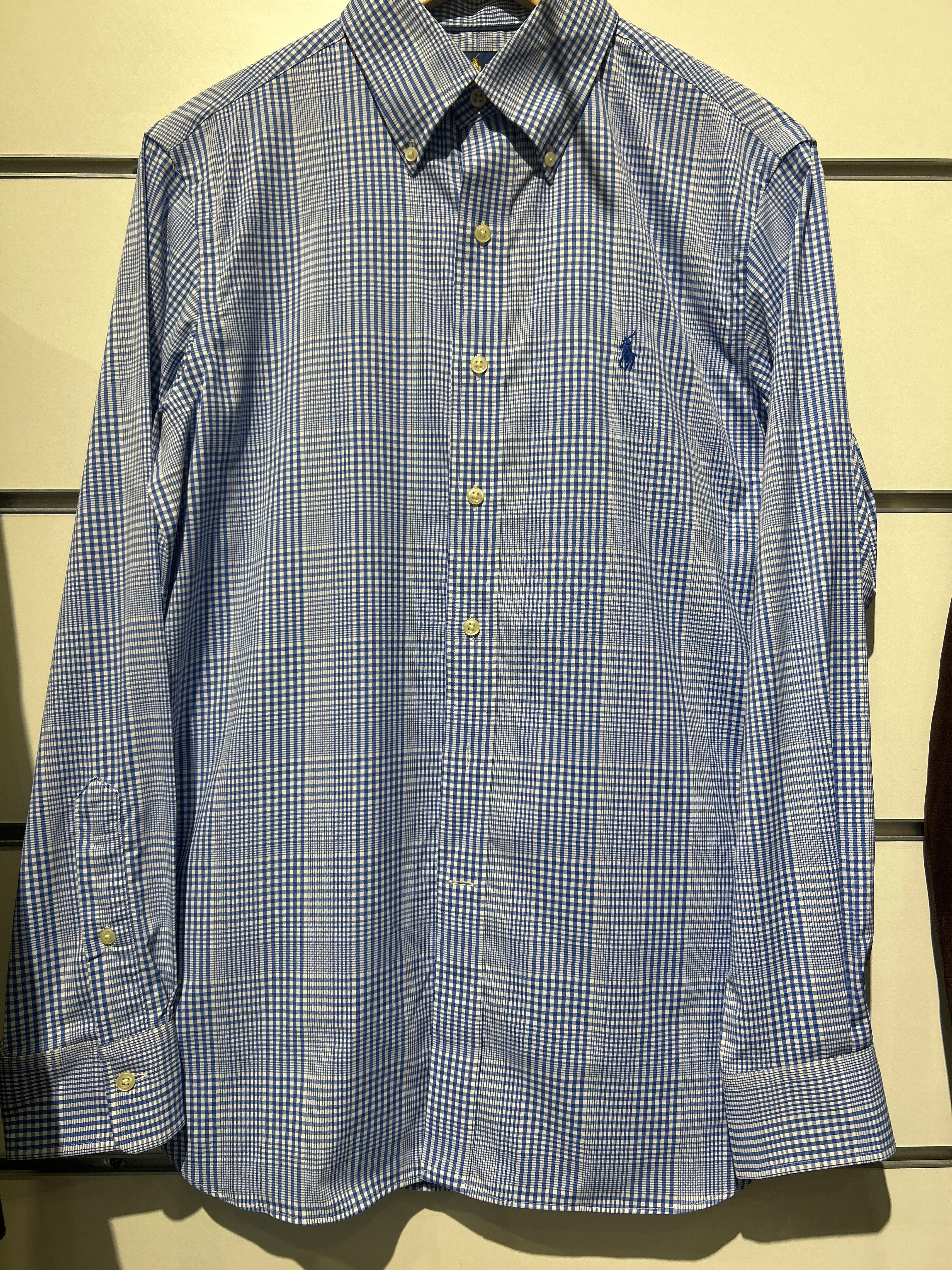 Ralph Lauren Men’s Blue Striped Shirt – Classic Casual Style