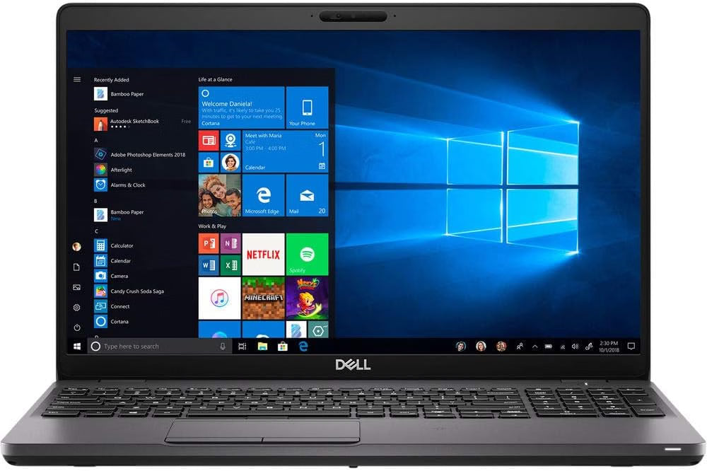Dell Latitude 5500 2019 Notebook Laptop With 15.6-Inch Display Intel Core i5 Processor 8th G-Useden 16GB RAM 512GB SSD Intel UHD Graphics 620 - Black