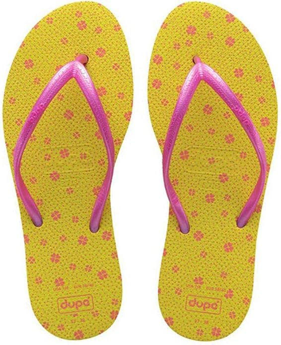 Dupe Classic - Women's Flops yellow Slipper Made in Brazil