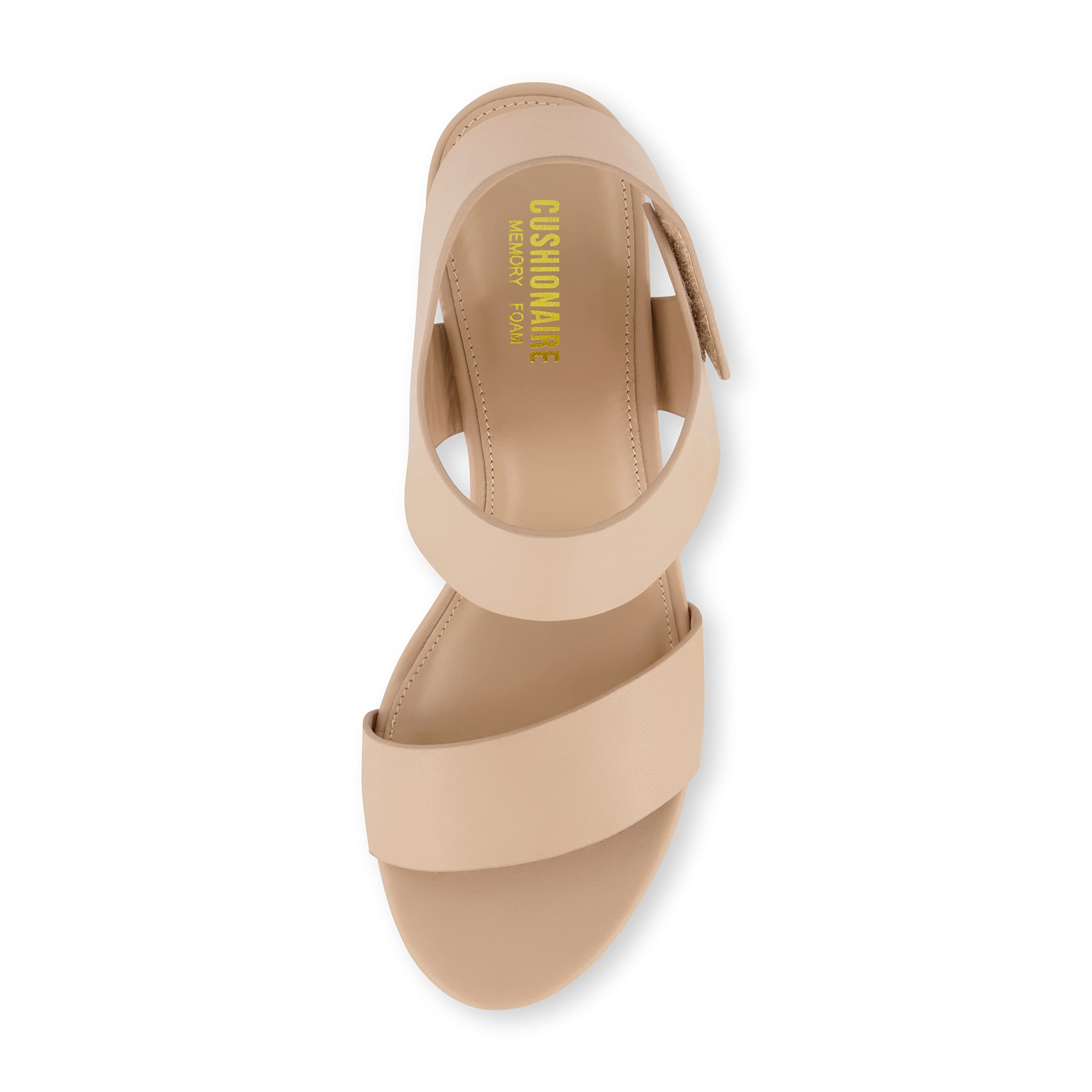SIZE: 39.5 - CUSHIONAIRE Women's Talent cut out heel sandal +Memory Foam and Wide Widths Available