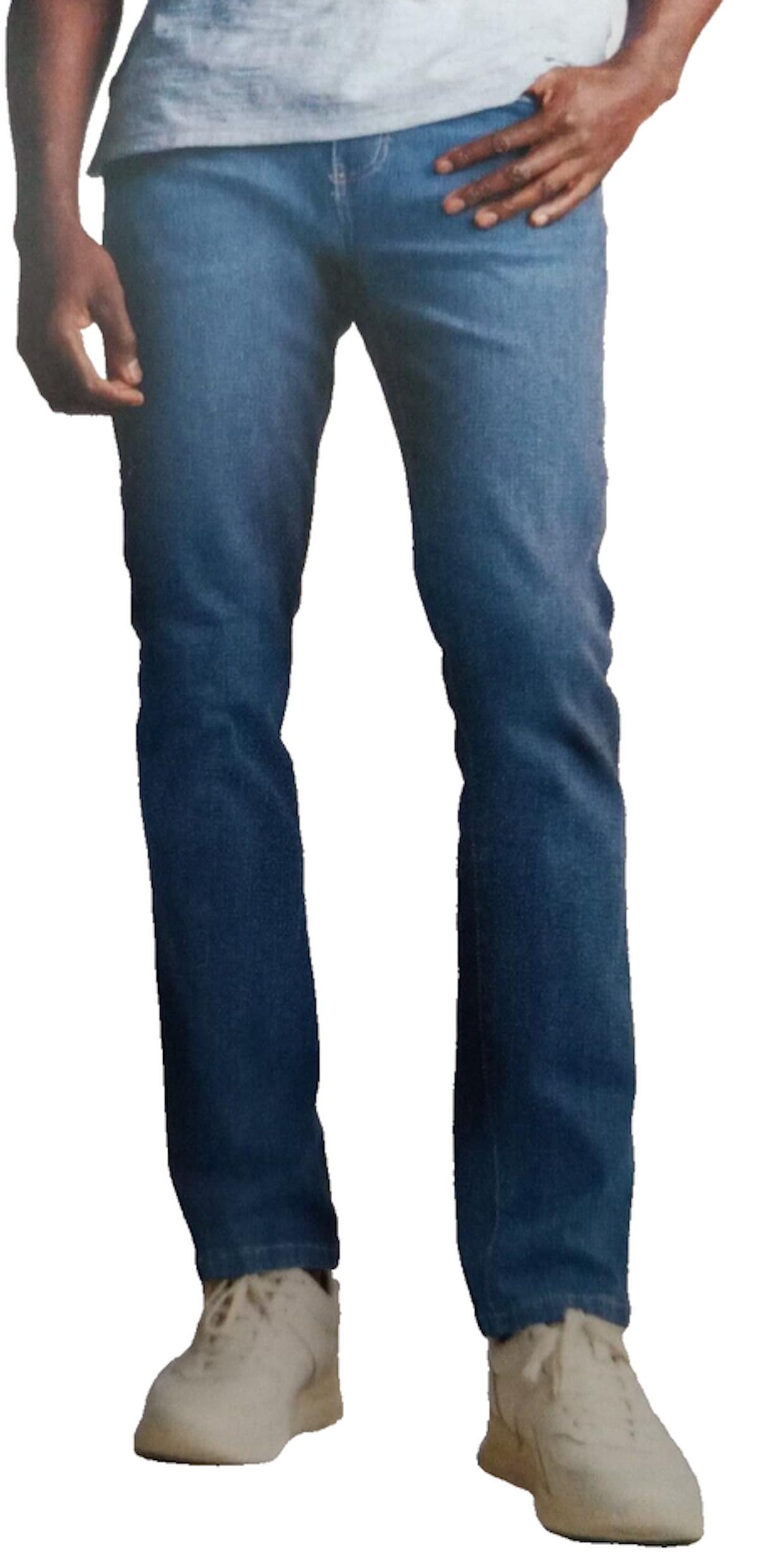 SIZE 40X29 - English Laundry Men's Harrow Straight Fit Stretch 5 Pocket Jean (US, Regular, 484 Blue)