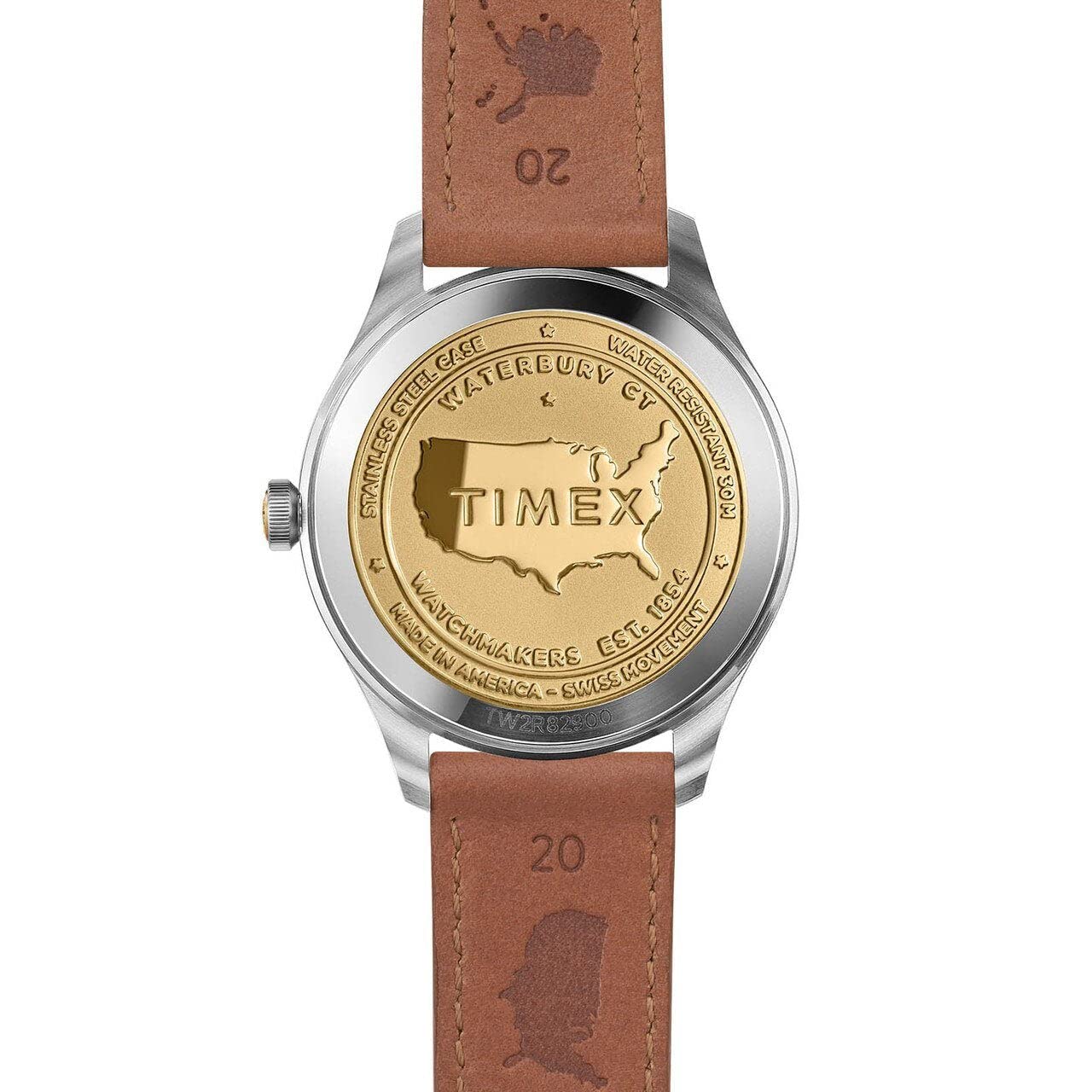 Timex Men's American Documents Blue Dial Strap Watch