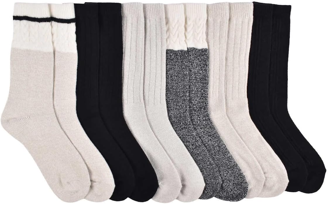 Lucky Brand Women Super Soft Boot Sock, 6-pair