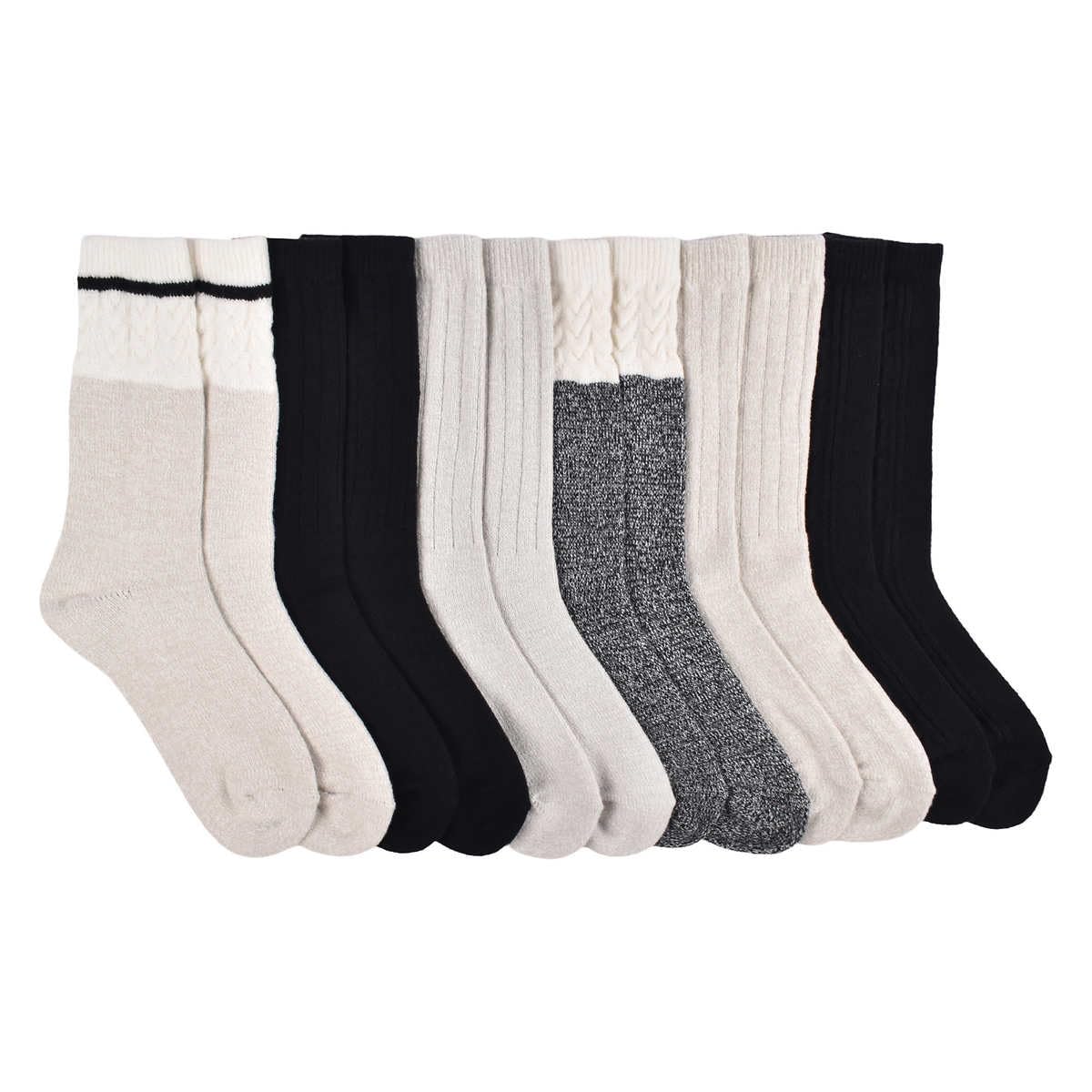 Lucky Brand Women Super Soft Boot Sock, 6-pair