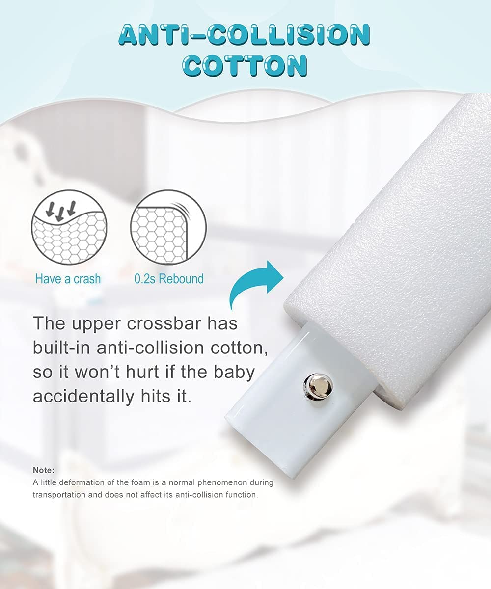 MBQMBSS 93.98 cm Bed Rail for Toddlers