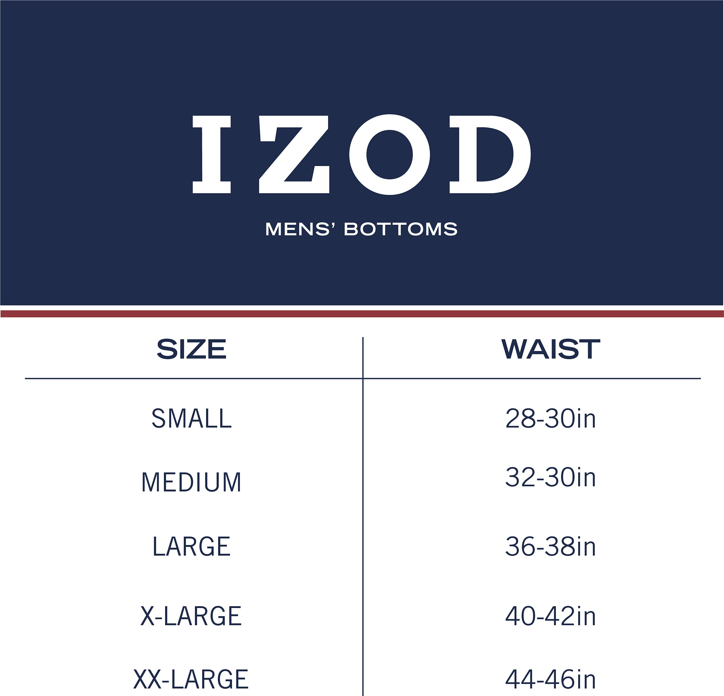 مقاس 40x29 - بنطلون جينز رجالي من IZOD - جينز دينم مريح بقصة عادية - بنطلون جينز كاجوال بساق مستقيمة للرجال، أزرق