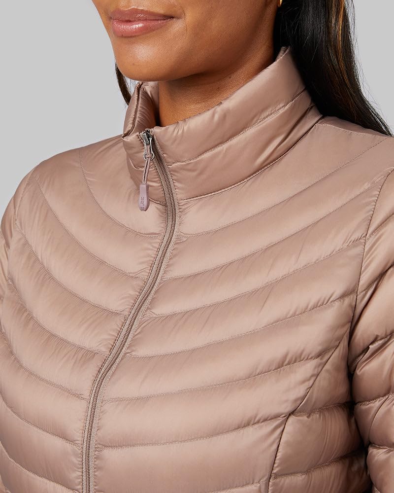 SIZE M - 32 Degrees Women's Ultra-Light Down Packable Jacket | Layering |Semi-Fitted | Zippered Pockets | Water Repellent