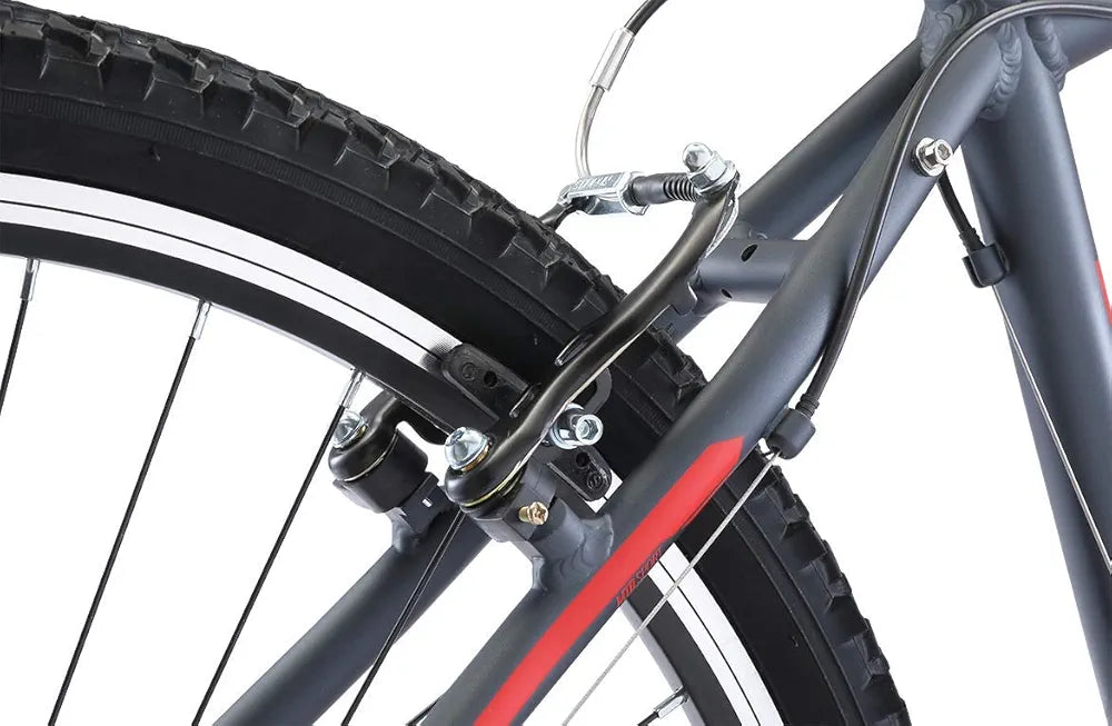 Reid Men's MTB Mountain Bike Black/Red, Small-Missing parts saddle seat-- open box