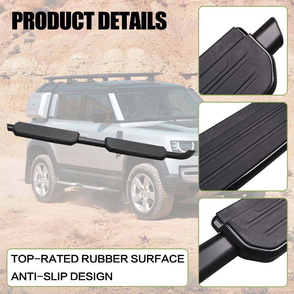 Snailfly Running Boards Side Steps Fit for Land Rover Defender
