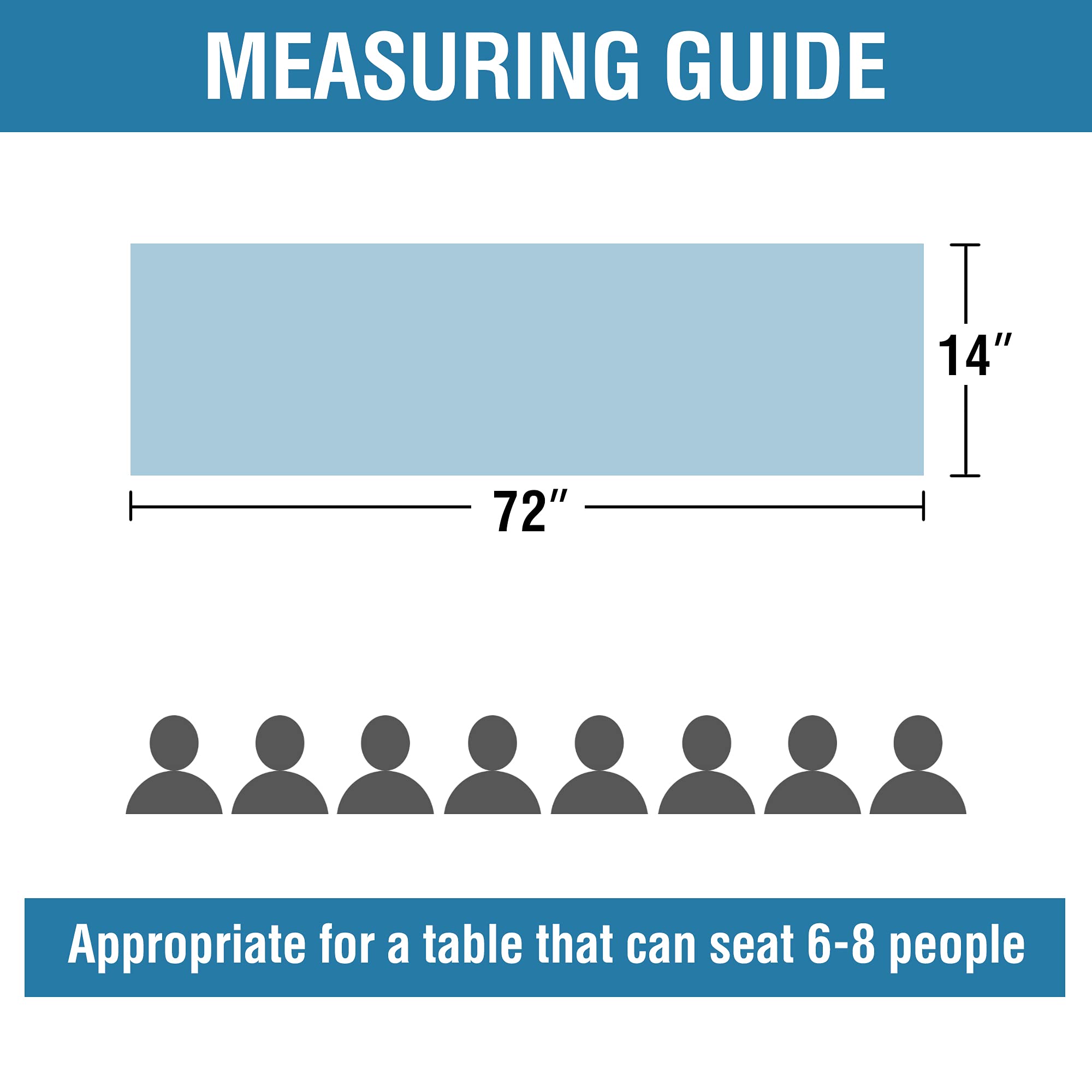 غطاء طاولة H.VERSAILTEX من الكتان الطبيعي المقاوم للماء والمزخرف بنسيج من الخيش الطبيعي، قطعتان، 35 سم × 183 سم، لون ليموني