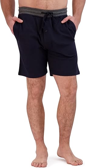 SIZE: 5XL - Hanes Men's Soft French Terry Pajama Shorts, 2-Pack