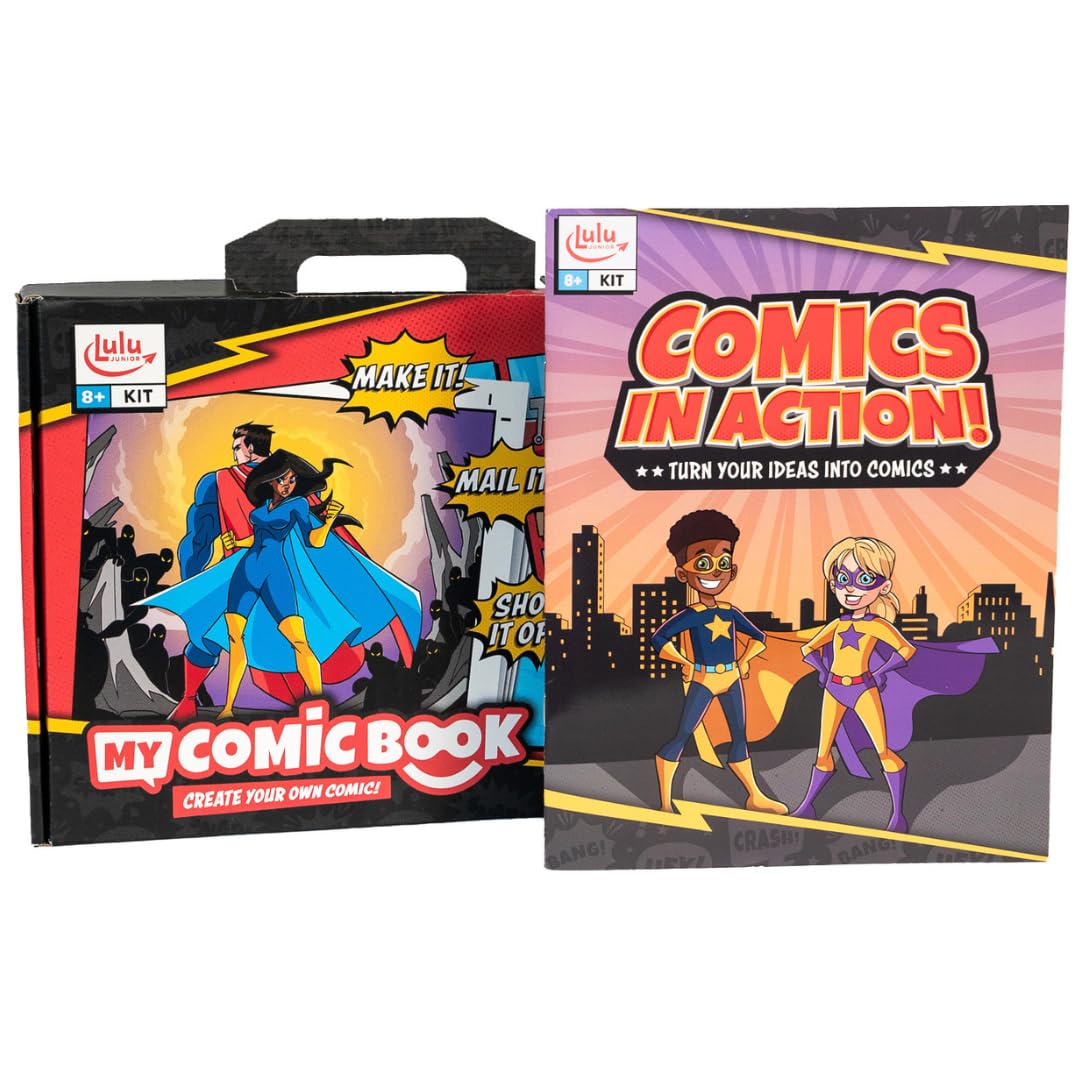 Lulu Jr. My Comic Book Making Kit, Multicolor, 6.75" x 10.25"