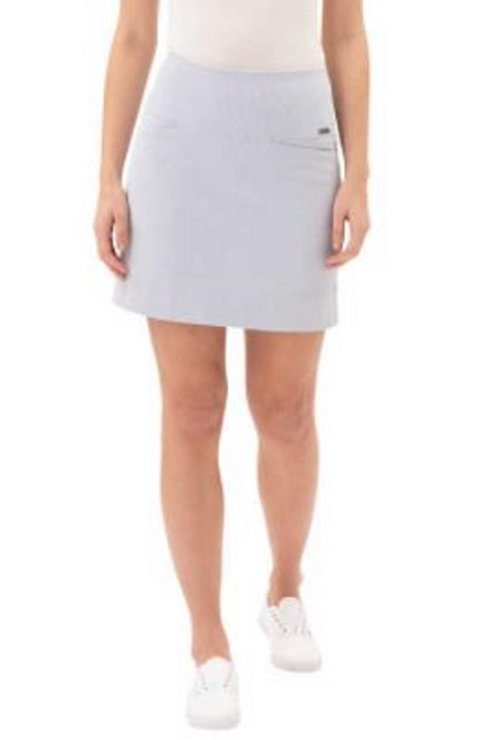 المقاس: S - تنورة قصيرة نسائية مريحة قابلة للتمدد من SC&CO، متعددة الاستخدامات، بتصميم ملفوف مزدوج