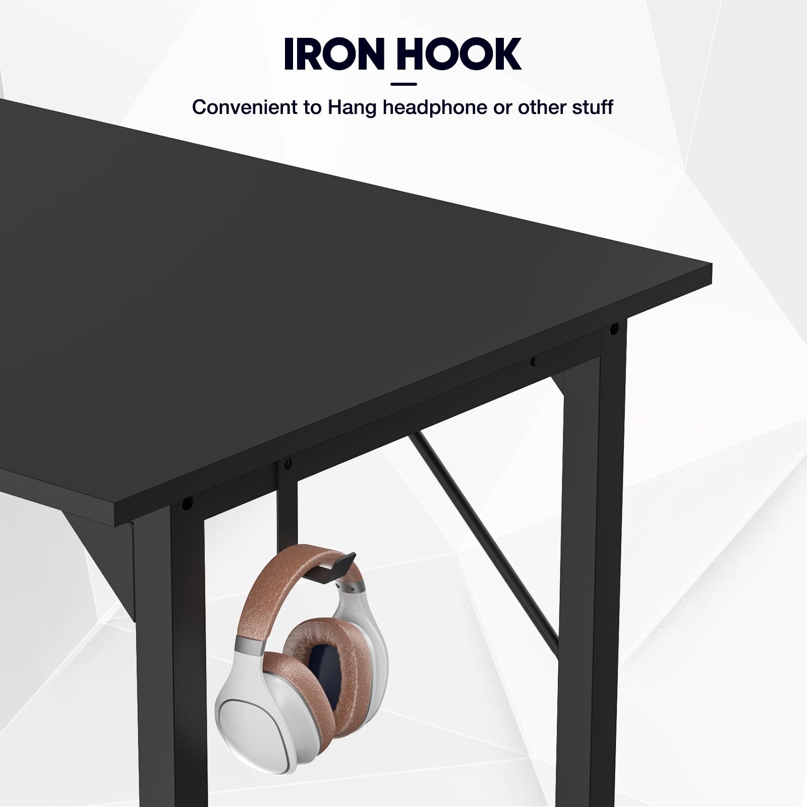 DUMOS Office Small Computer Desk Modern Simple Style/ Black