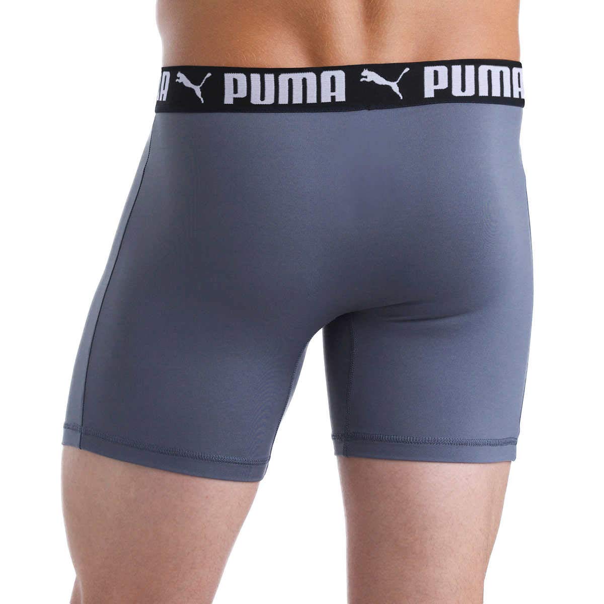 SIZE: M - Puma Men's Microfiber Boxer Brief, 5-pack