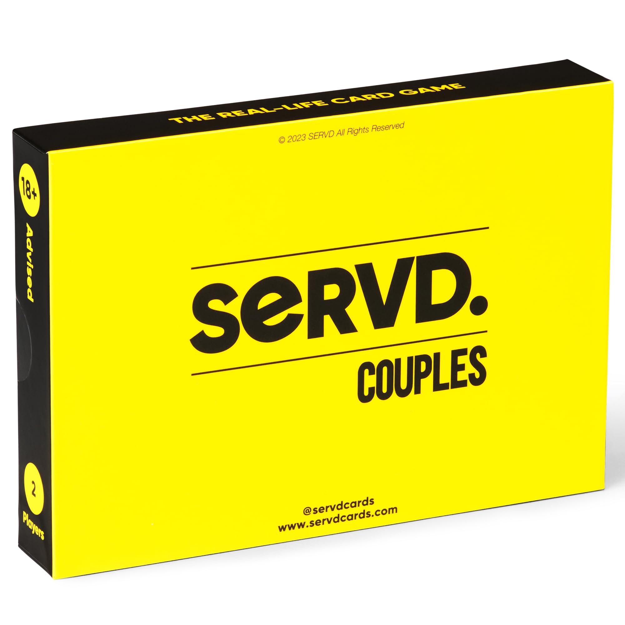 SERVD - الأزواج - لعبة بطاقات الأزواج الواقعية المرحة | هدية طريفة للأزواج في أعياد الميلاد، وعيد الحب، والكريسماس، وليالي المواعدة، وغيرها | لعبة استراتيجية فريدة للأزواج