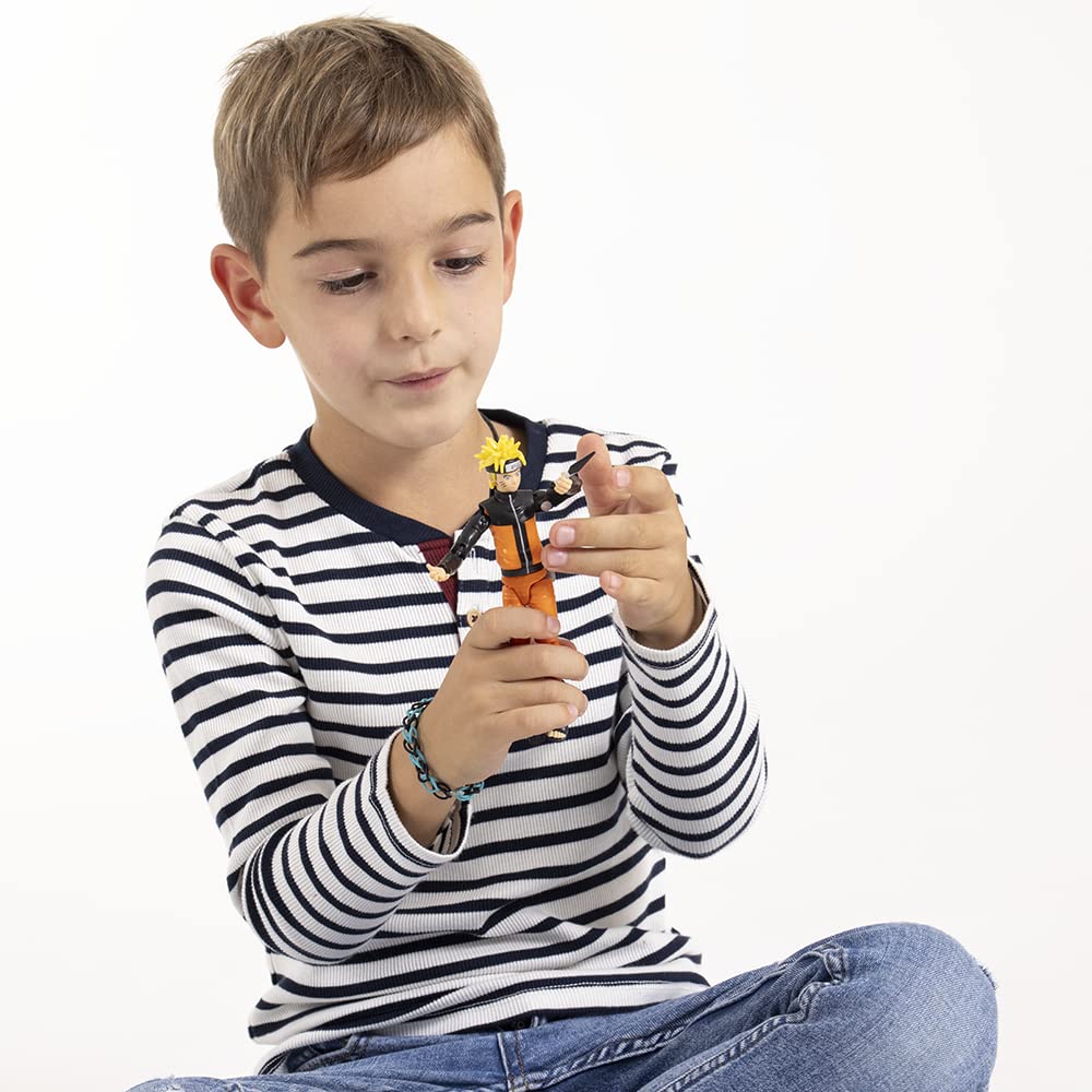 BANDAI Anime Heroes Naruto Action Figure Naruto Uzumaki | 17cm Naruto Figure Naruto Uzumaki Figure With Extra Hands And Accessories | Naruto Shippuden Anime Figure Action Figures For Boys And Girls