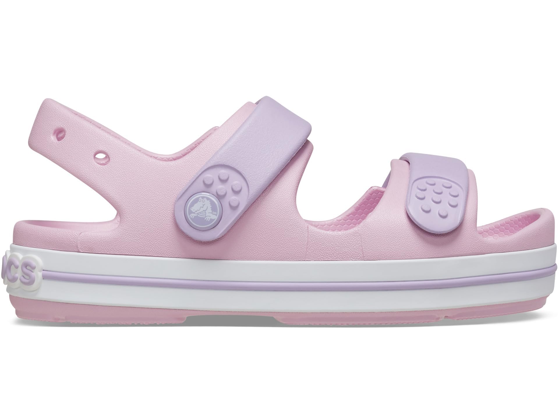 SIZE: 25-26 - Crocs Kids Crocband Cruiser Sandal (Toddler) Kid's Shoes Ballerina/Lavender