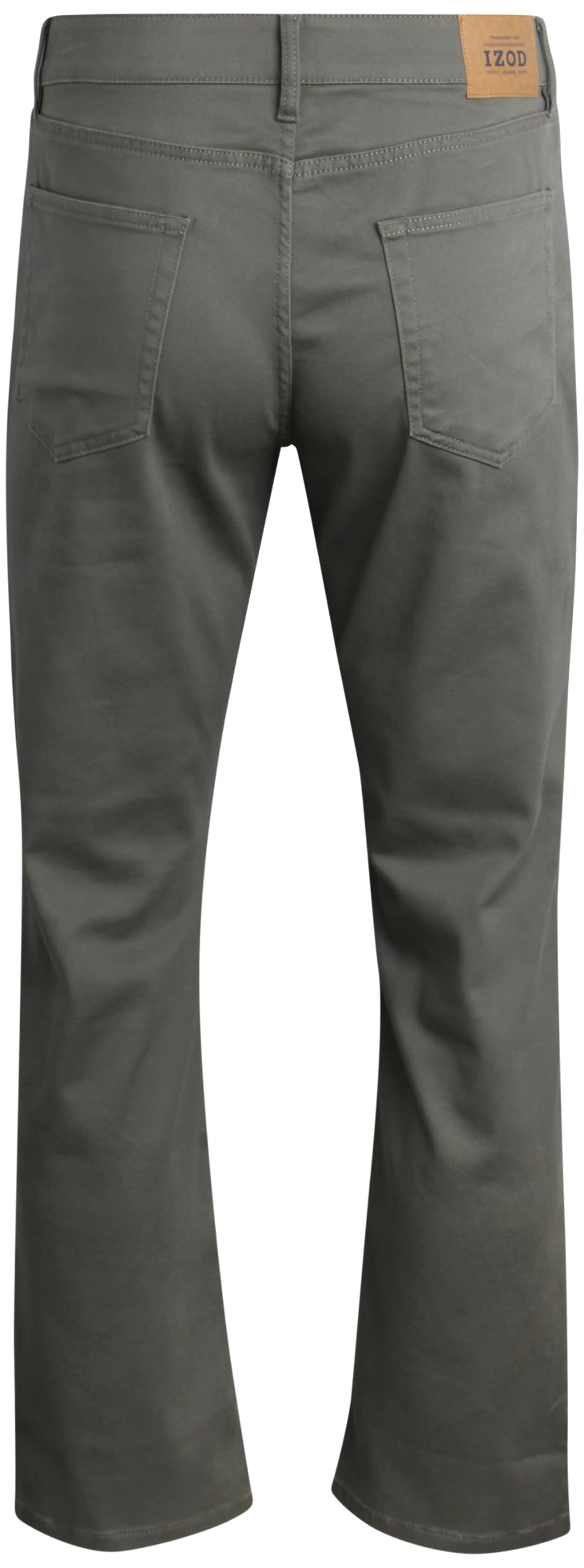 SIZE: 36 X 30 - IZOD Men's Jeans - Regular Fit Comfort Stretch Knit Denim Jeans - Straight Leg Casual Pants for Men, Size , Dusty Olive