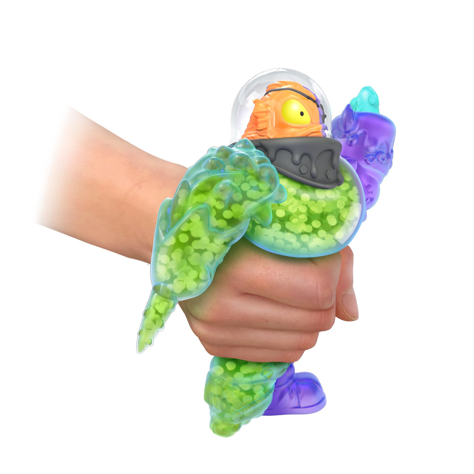 Heroes of Goo Jit Zu Deep Goo Sea Bowlbreath Double Goo Pack. Stretchy, Squishy 6.5" Bowlbreath with 2 in 1 Goo Power and EEL Pop Attack Weapon