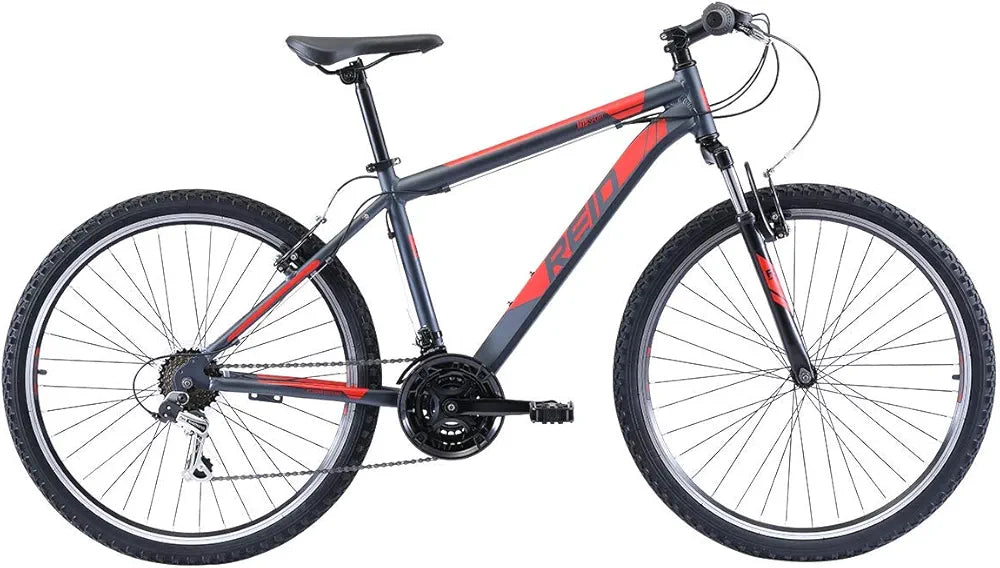 Reid Men's MTB Mountain Bike Black/Red, Small-Missing parts saddle seat-- open box