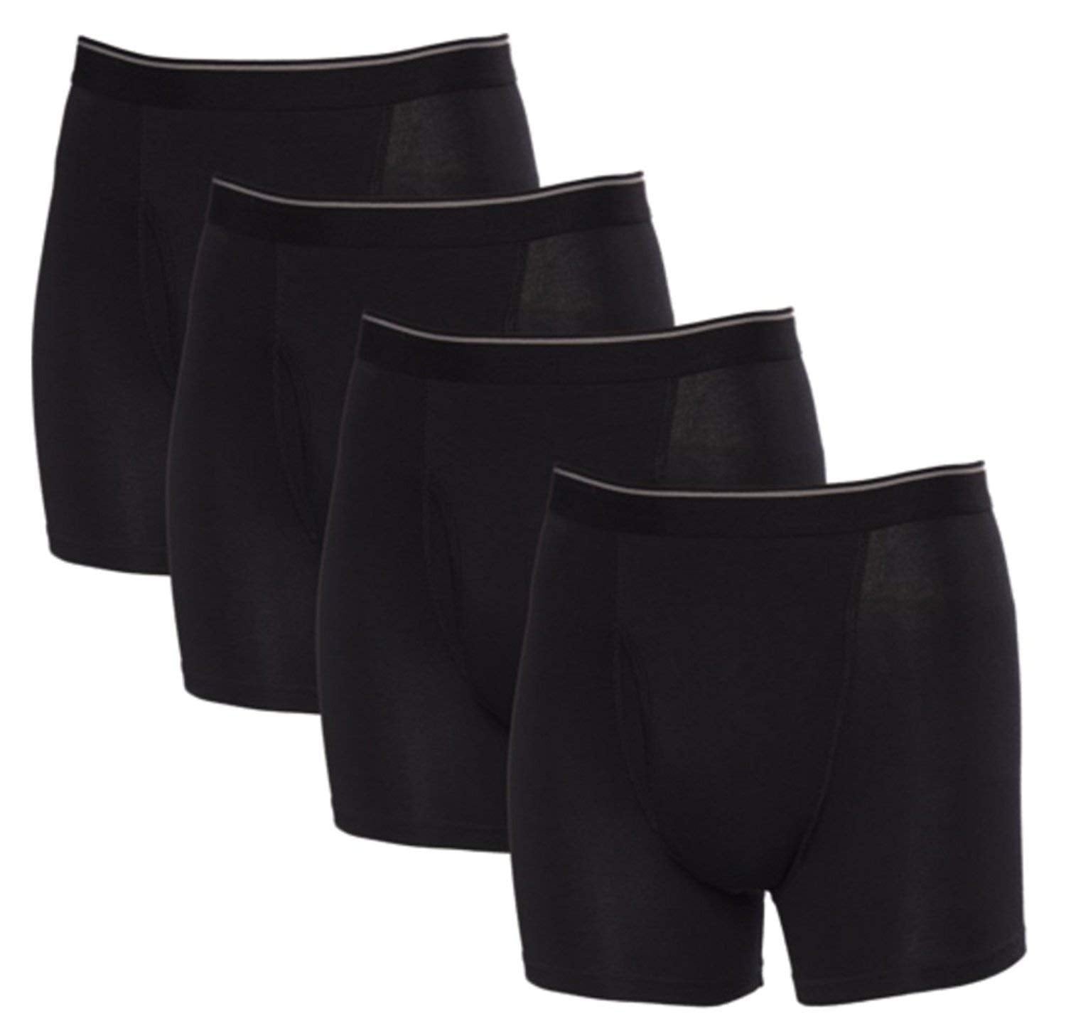SIZE M - Kirkland Signature Men's Boxer Brief Pima Cotton 4 Pack