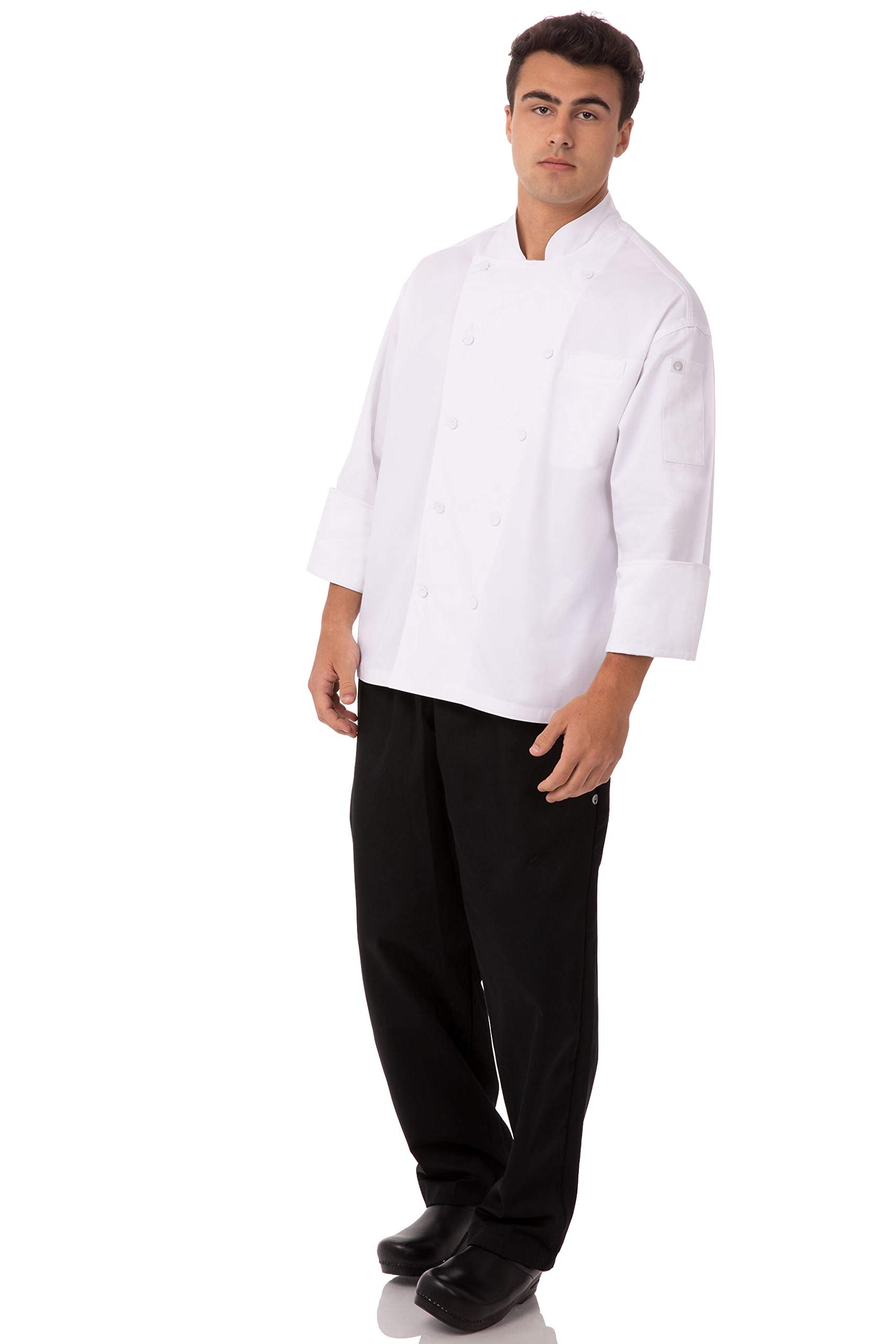SIZE: 32 - Chef Works Unisex Lyon Executive Chef Coat, WHITE 32