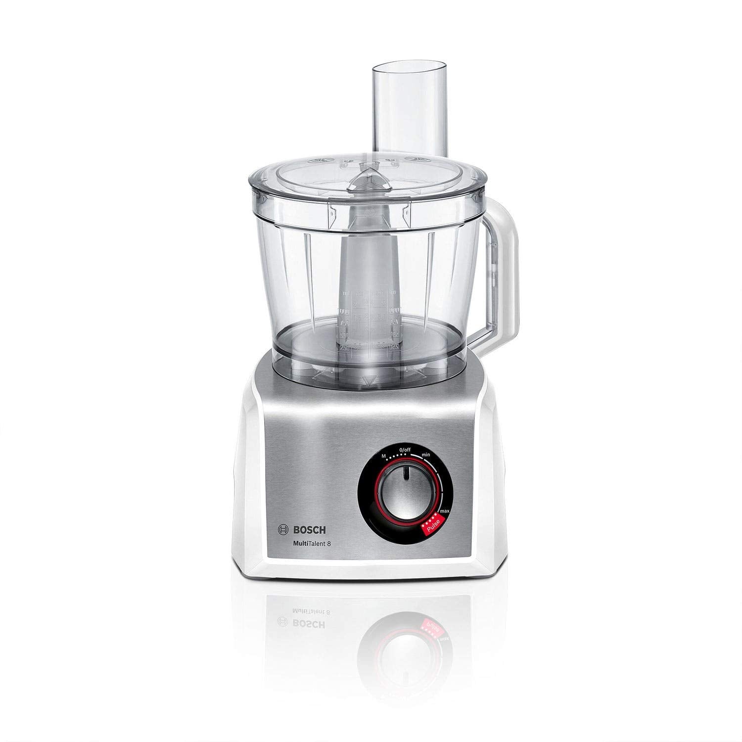 Bosch Food Processor MC812S734G Multi-Talent 8, 1200W, XXL Bowl with 3.9L capacity, Brushed Stainless Steel - D